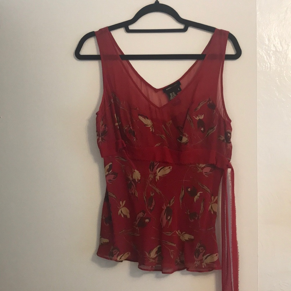 Pretty BCBGMaxazria Red Camisole Top